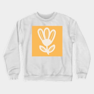 Buttery yellow large scale tulip Crewneck Sweatshirt